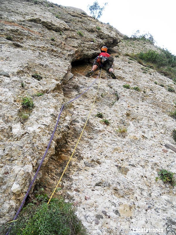 Segona tirada, el millor de la via (Foto: Cesc R.)